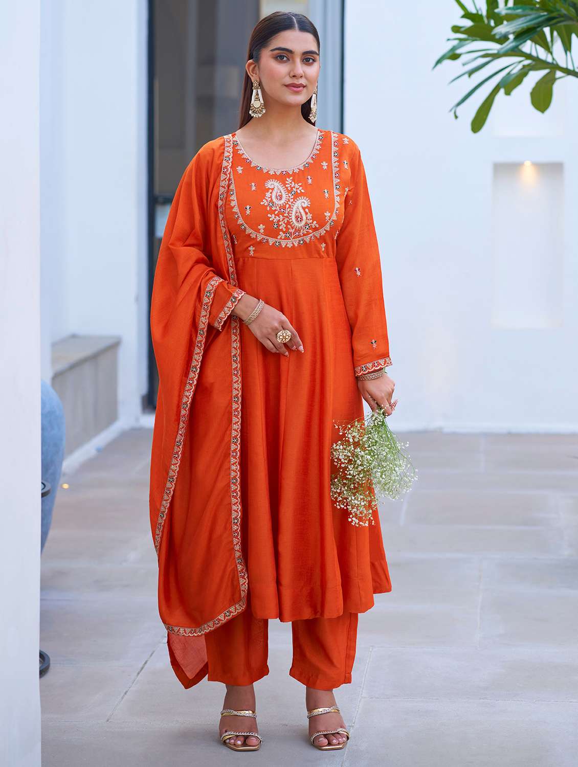 women rust suit set - 22471772 -  Standard Image - 2