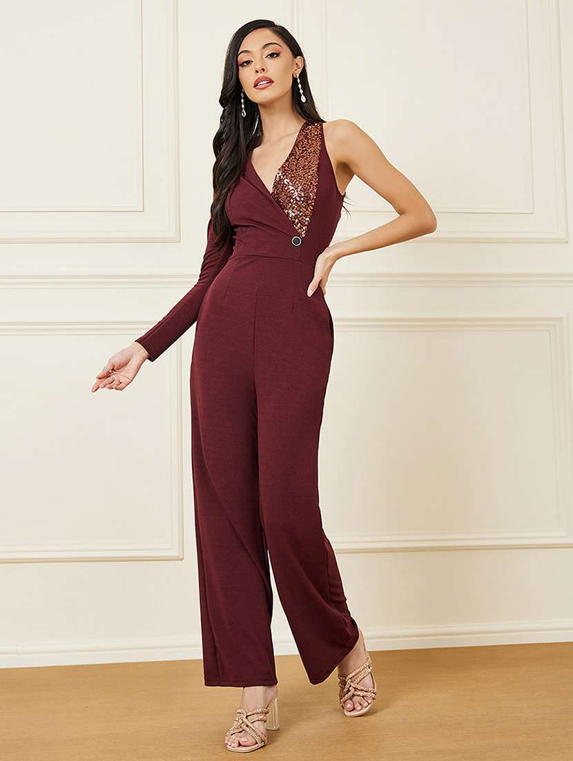 women self designed full length jumpsuit