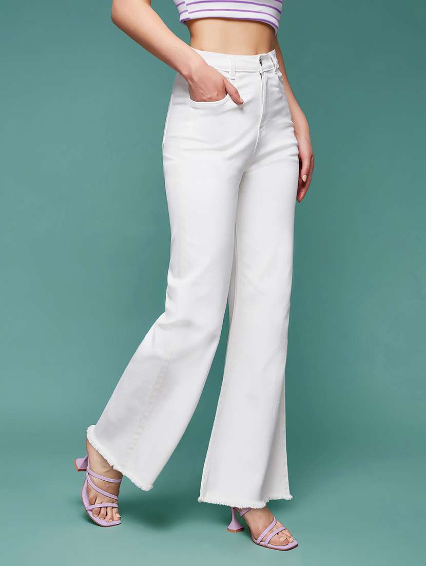 women white denim jean