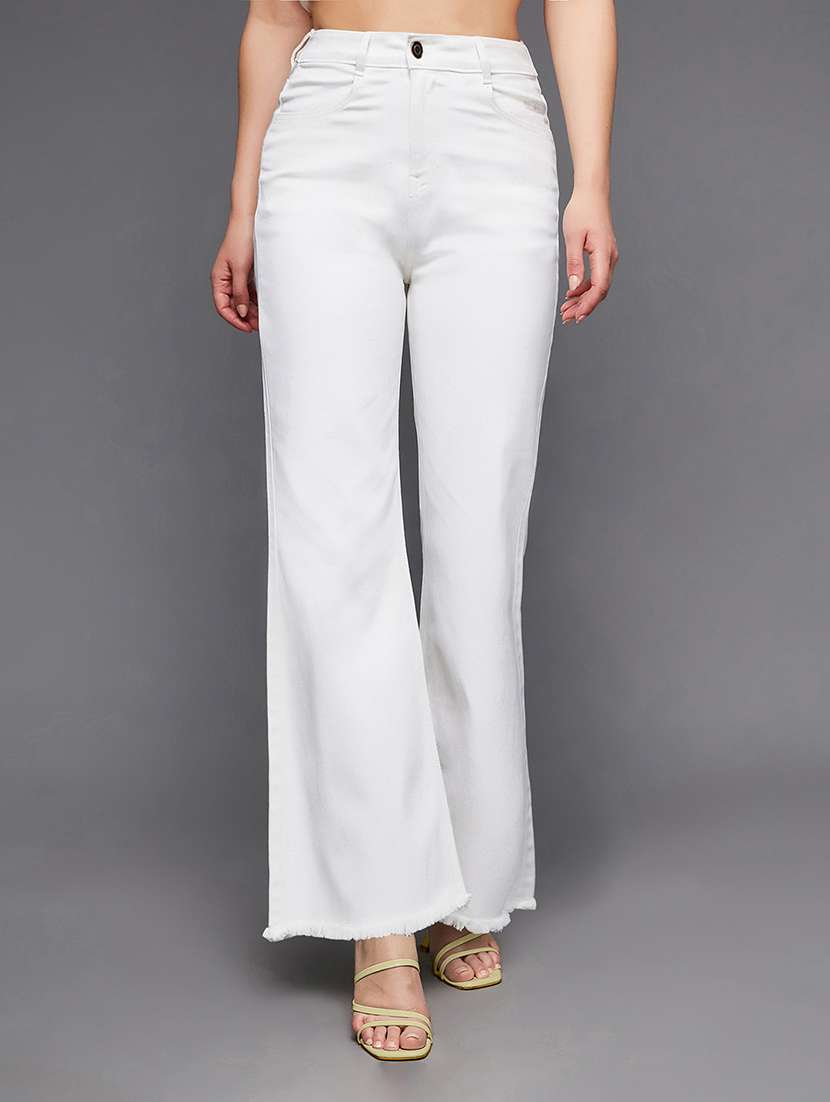 women white denim jean