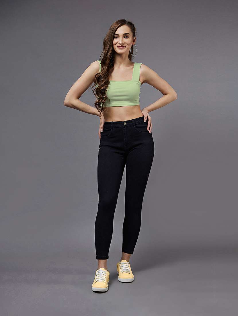 women black denim jean