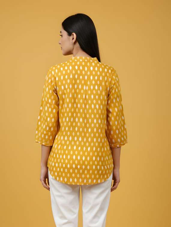 women multi colored cotton a-line kurti - 22472544 -  Standard Image - 2