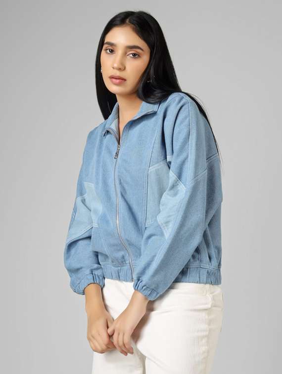 women blue denim jacket - 22472605 -  Standard Image - 2