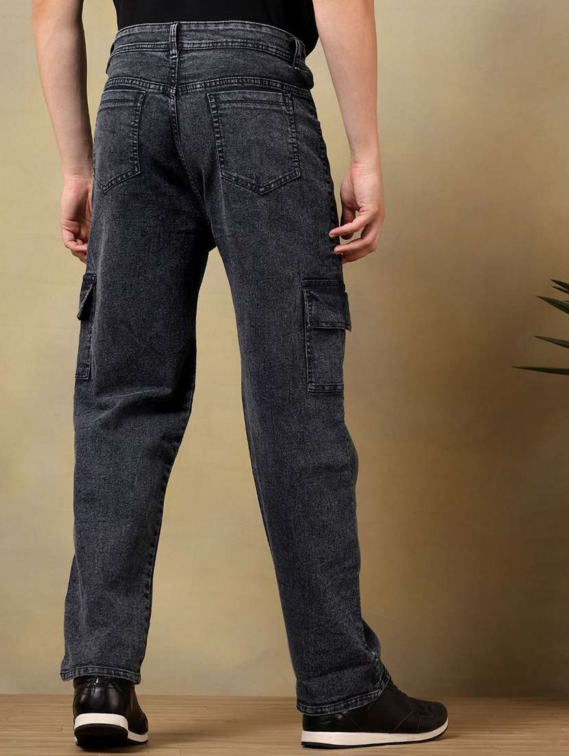 men solid mid rise regular fit cargo  - 22472609 -  Standard Image - 2