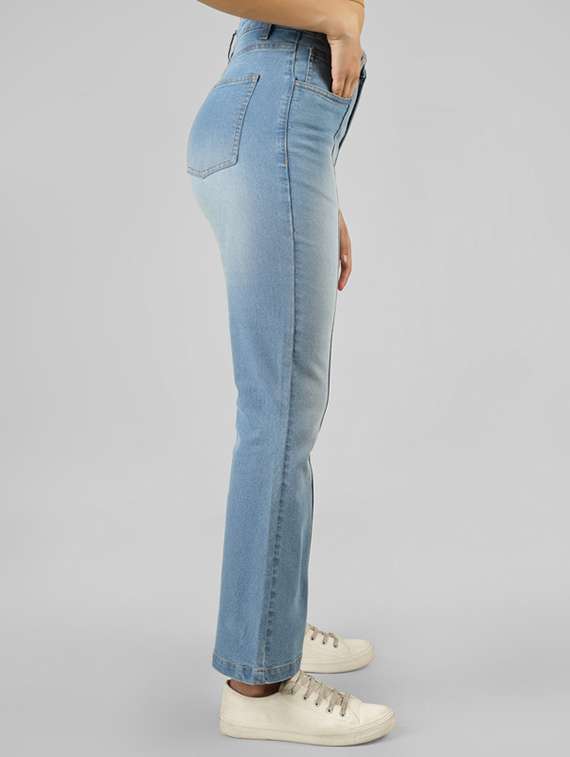 women blue cotton jean - 22472610 -  Standard Image - 2