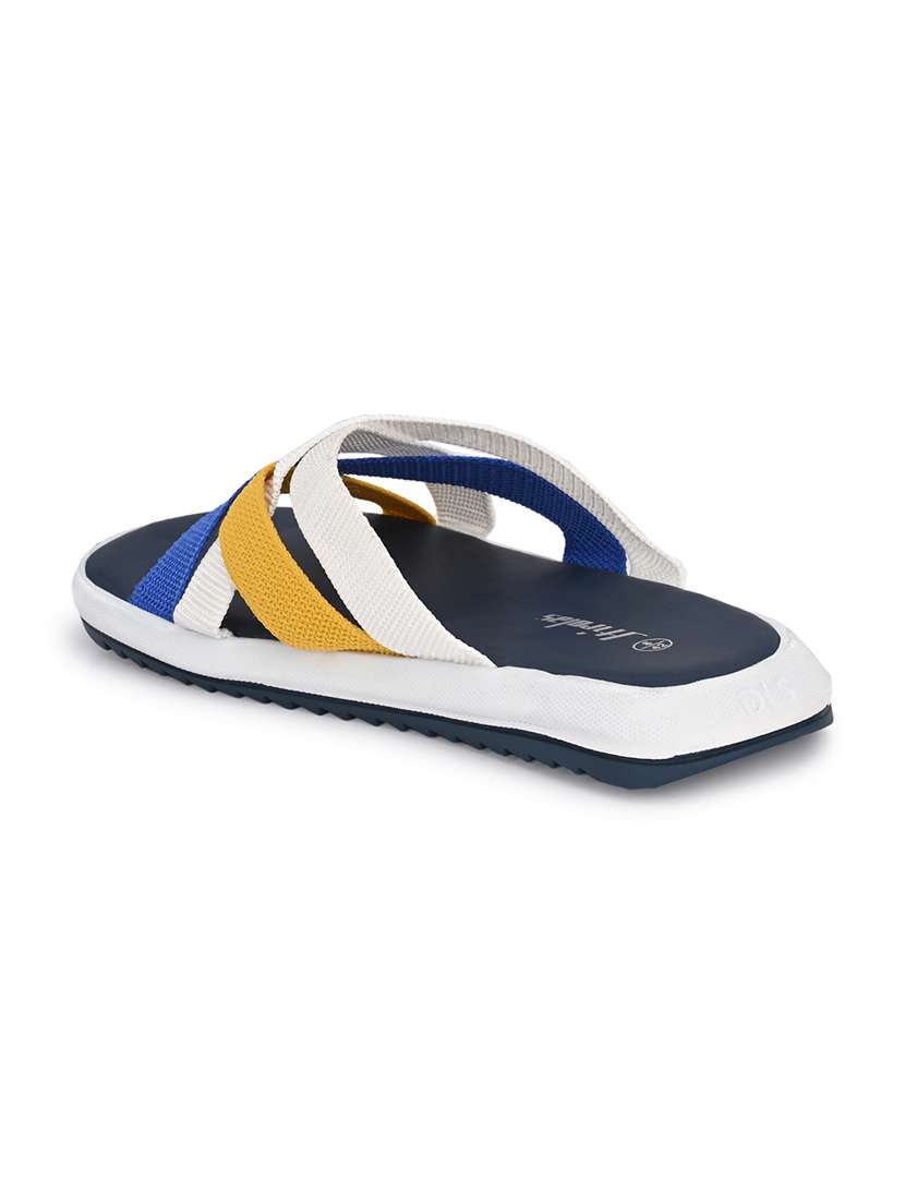 men solid multi colored slip on slipper - 22472823 -  Standard Image - 2