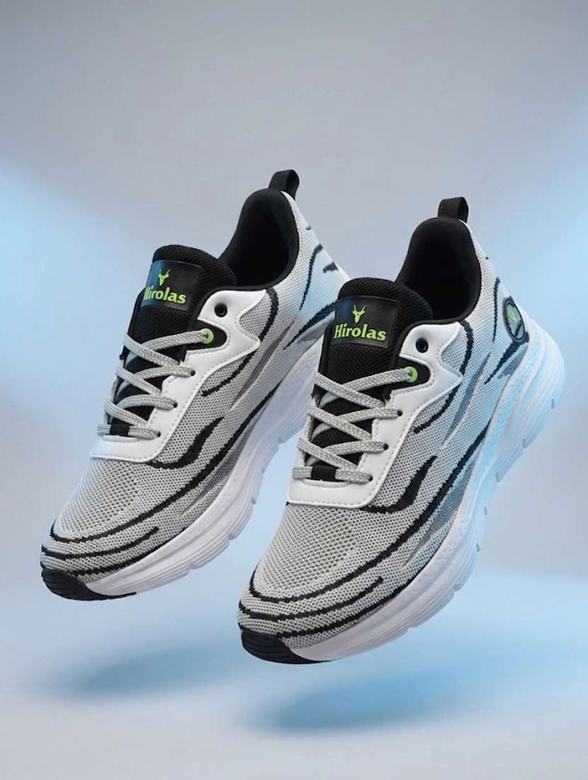 men solid grey lace up shoe
