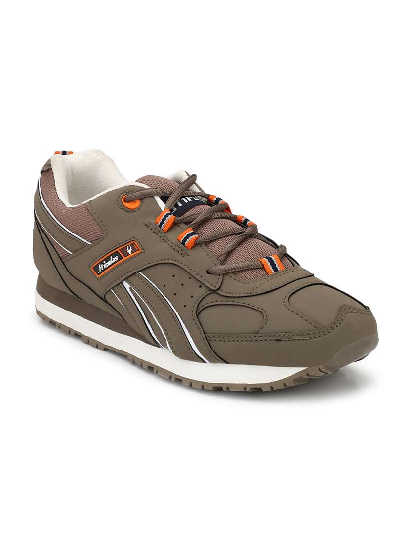men solid brown lace up shoe