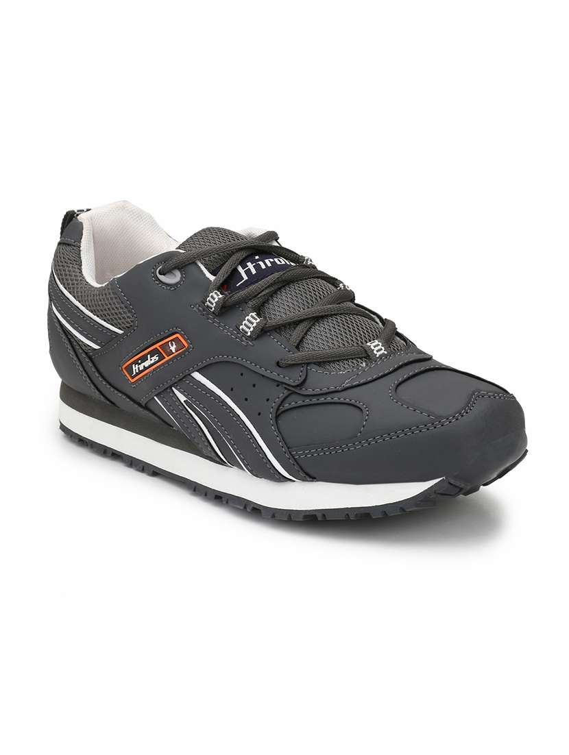 Men Solid Grey Lace Up Shoe - 22472915 -  Standard Image - 2