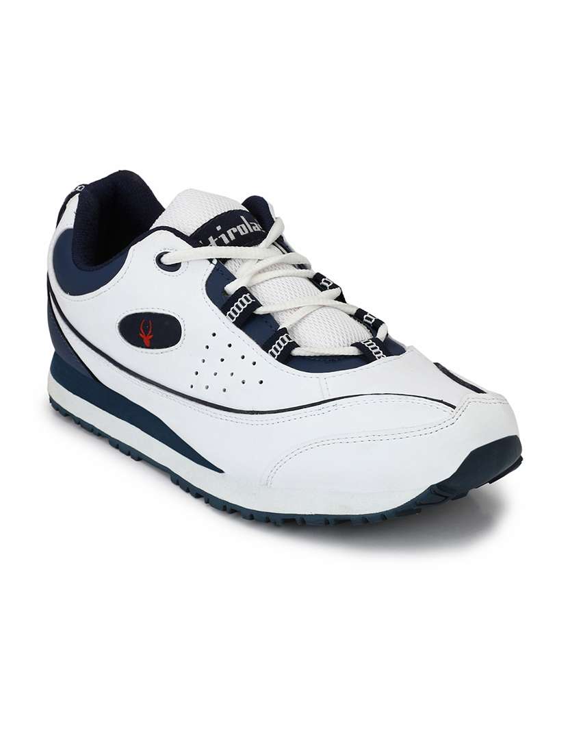 men solid white lace up shoe - 22472923 -  Standard Image - 2