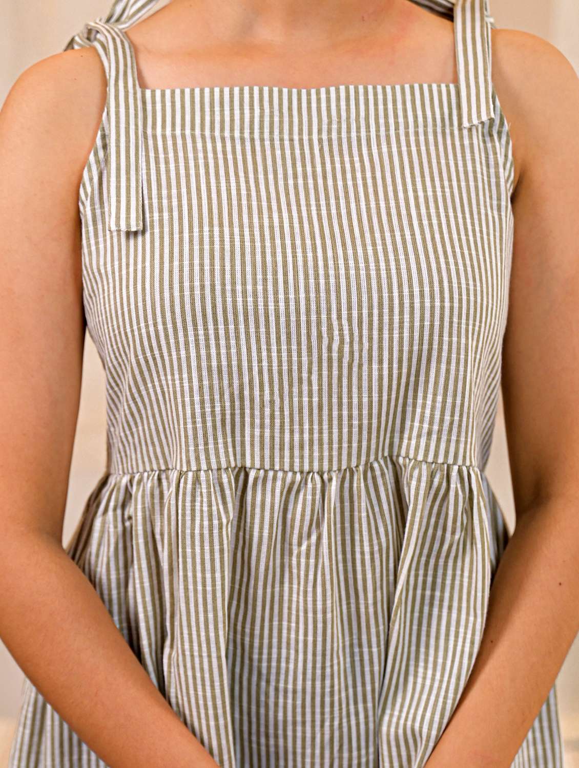 women striped peplum sleeveless top - 22473254 -  Standard Image - 2