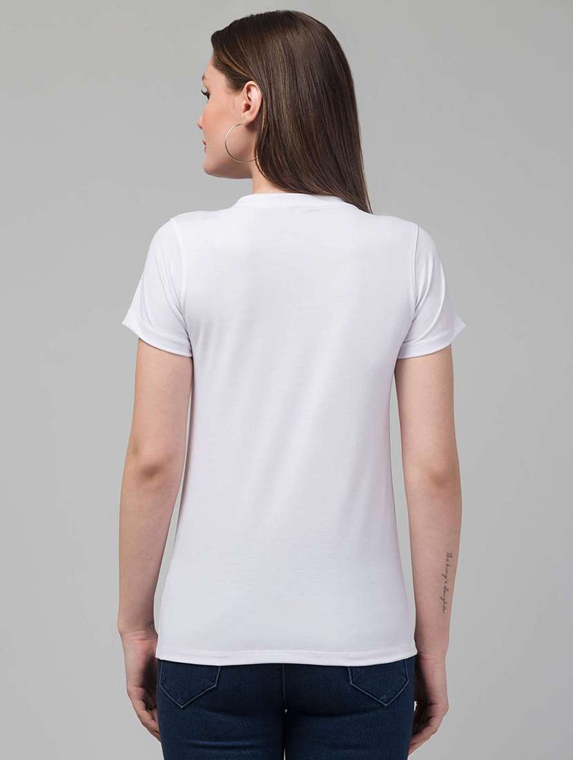 women solid white viscose regular top - 22473332 -  Standard Image - 2