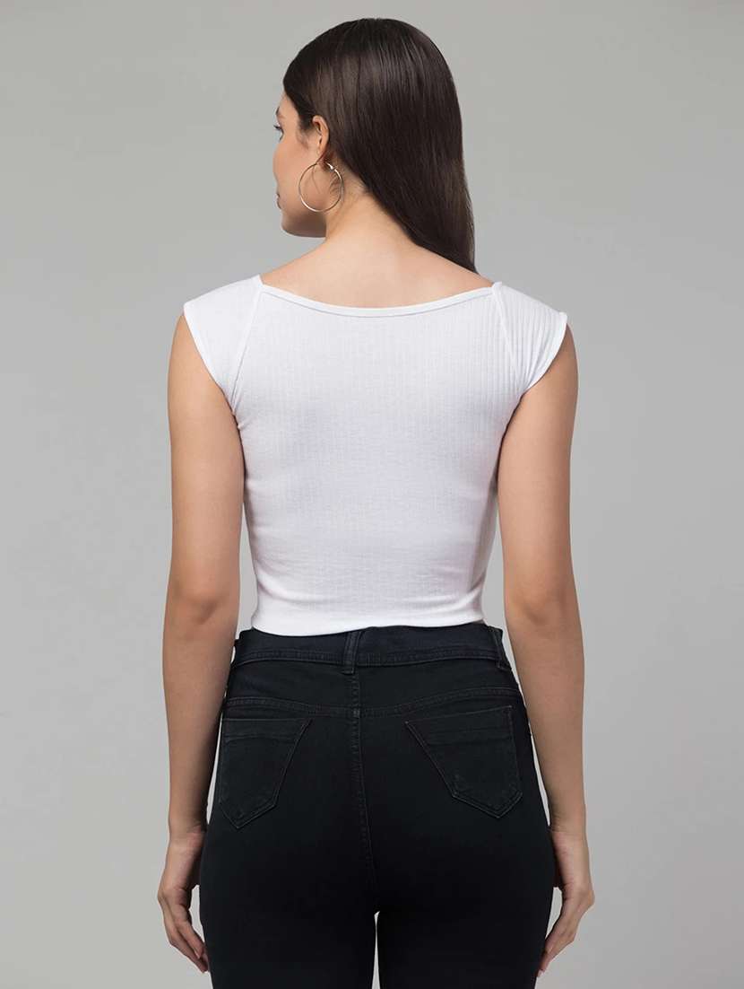 women solid sleeveless tank top - 22473347 -  Standard Image - 2