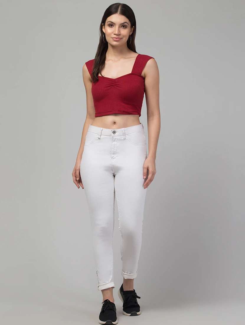 women solid sleeveless tank top - 22473348 -  Standard Image - 2