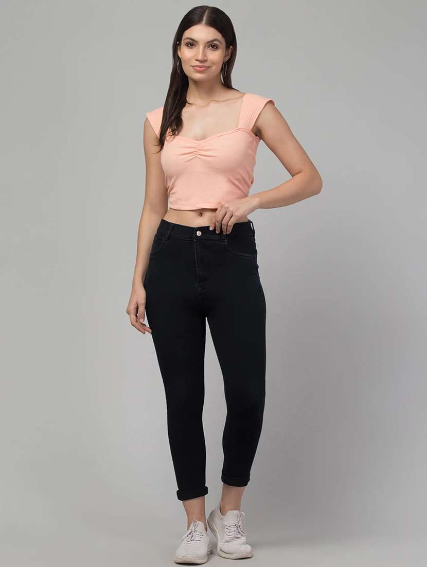 women solid sleeveless tank top - 22473351 -  Standard Image - 2