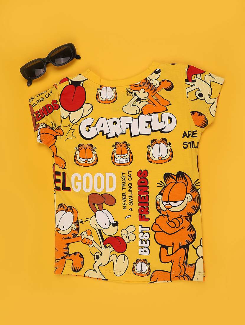 girl yellow cotton tops top - 22473670 -  Standard Image - 2