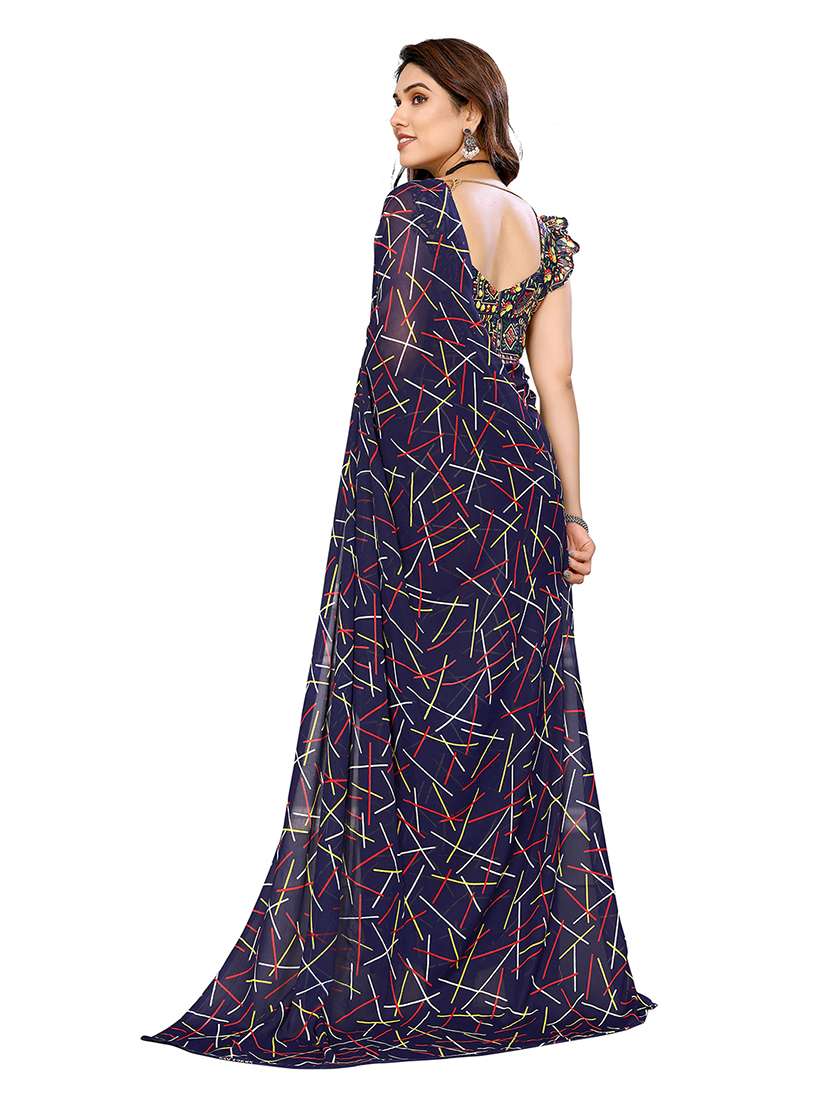women pack of 2 printed combo saree with blouse - 22474150 -  Standard Image - 2