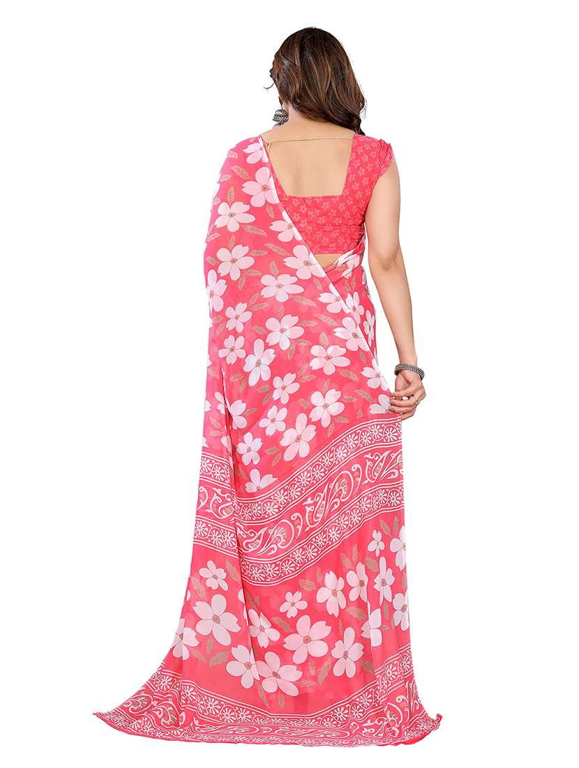 women pack of 2 printed combo saree with blouse - 22474184 -  Standard Image - 2
