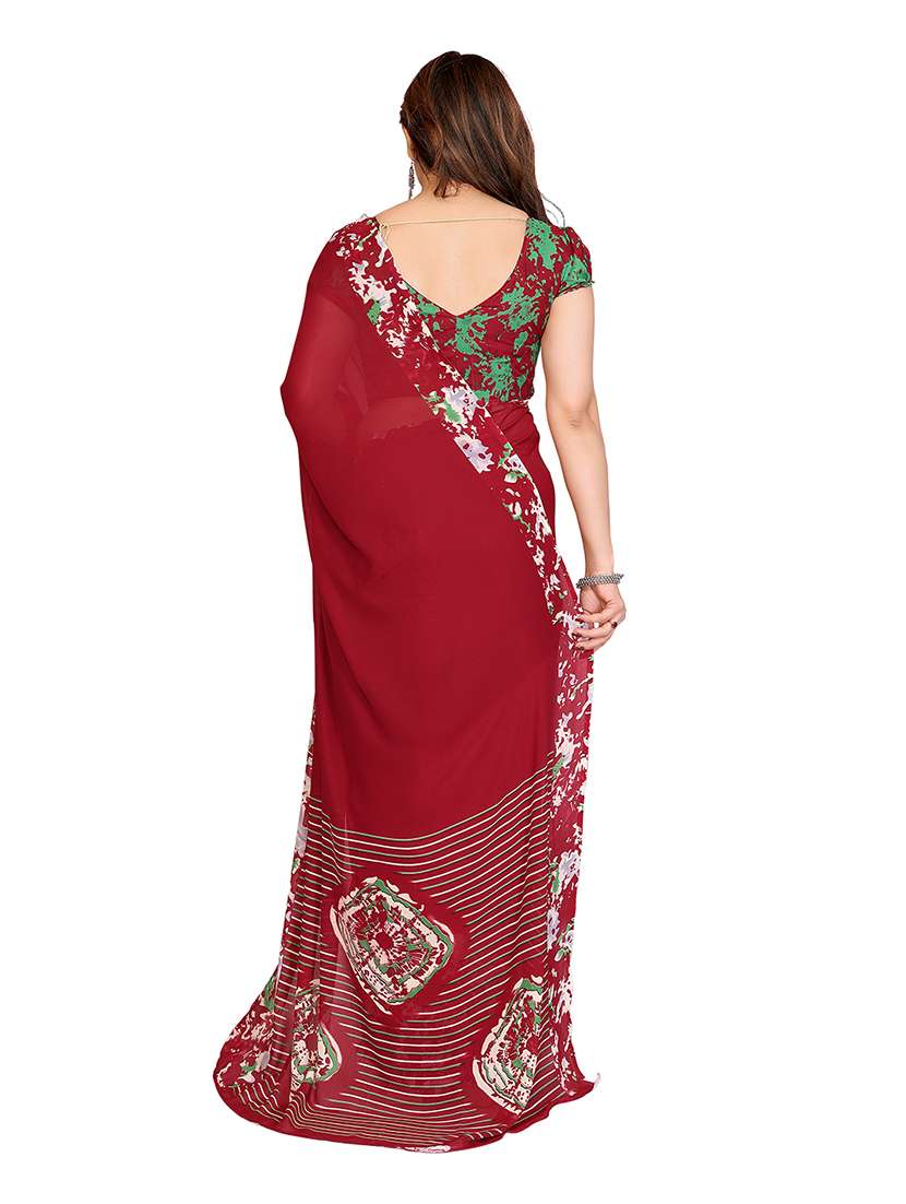 women pack of 2 printed combo saree with blouse - 22474608 -  Standard Image - 2