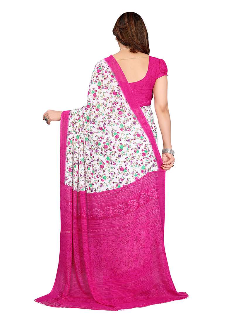 women pack of 2 printed combo saree with blouse - 22474827 -  Standard Image - 2