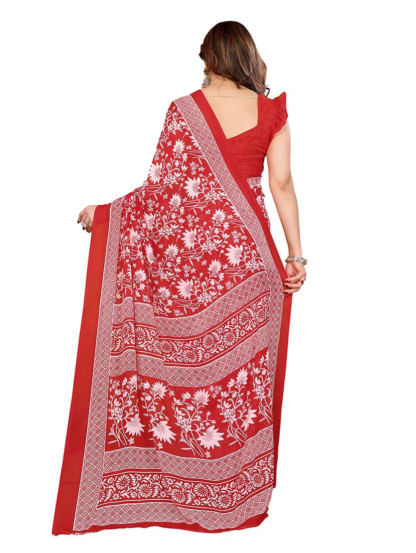 women pack of 2 printed combo saree with blouse - 22474855 -  Standard Image - 2