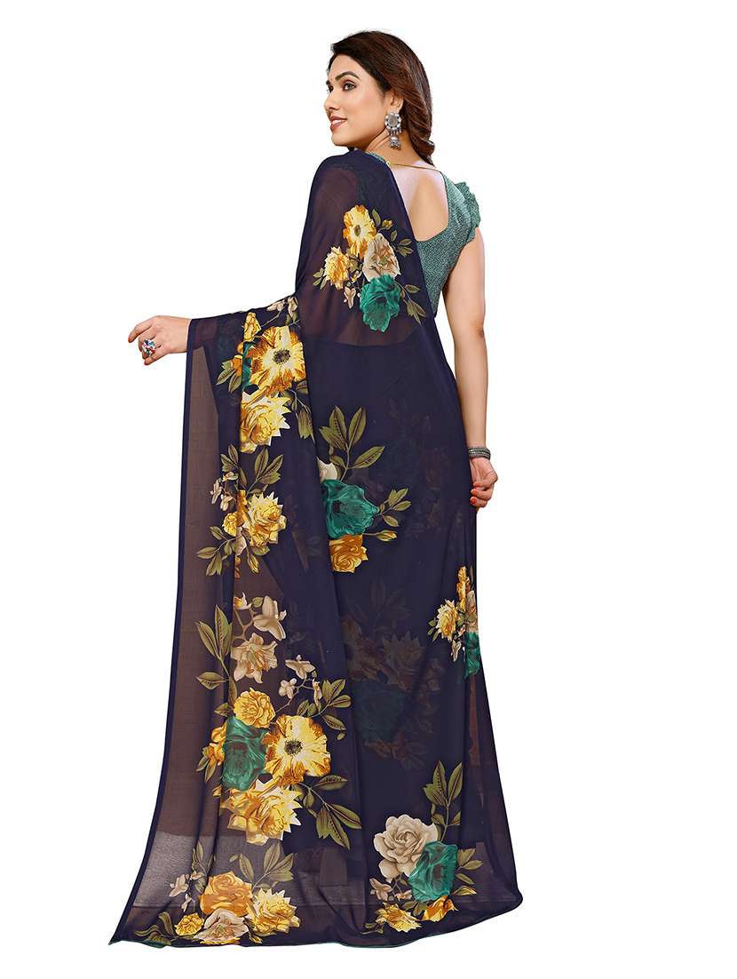 women pack of 2 printed combo saree with blouse - 22474974 -  Standard Image - 2