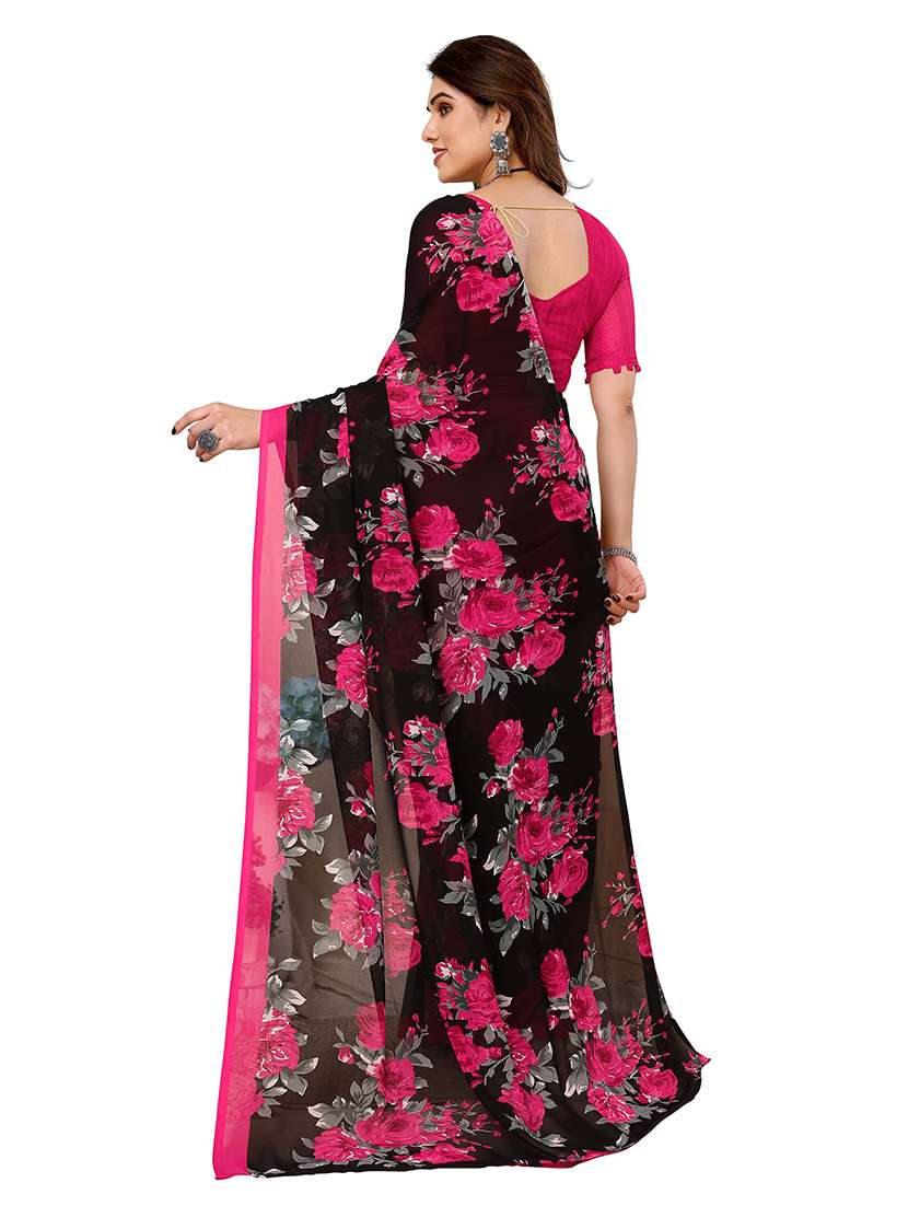 women pack of 2 printed combo saree with blouse - 22474983 -  Standard Image - 2