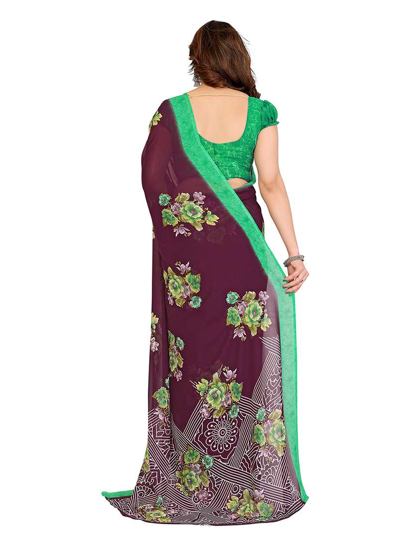 women pack of 2 printed combo saree with blouse - 22475280 -  Standard Image - 2