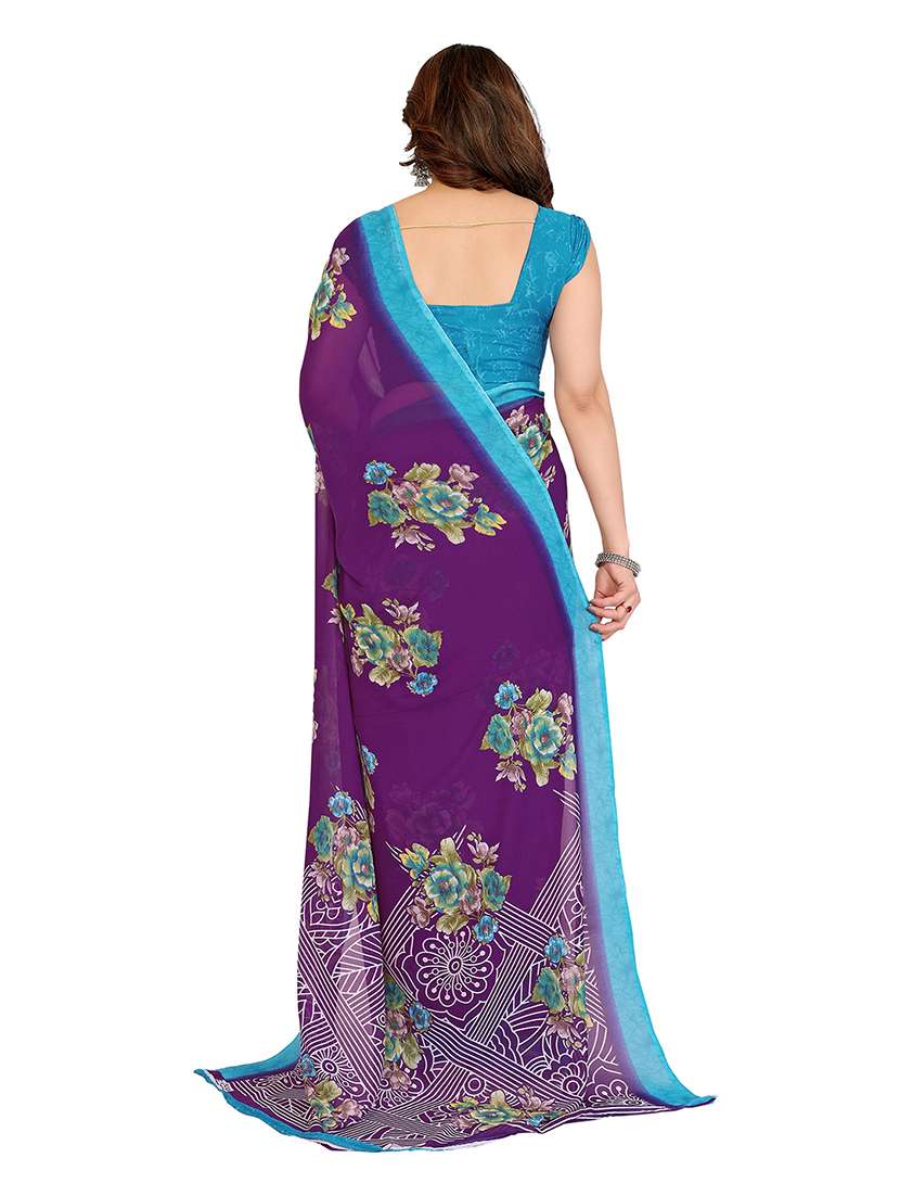 women pack of 2 printed combo saree with blouse - 22475526 -  Standard Image - 2