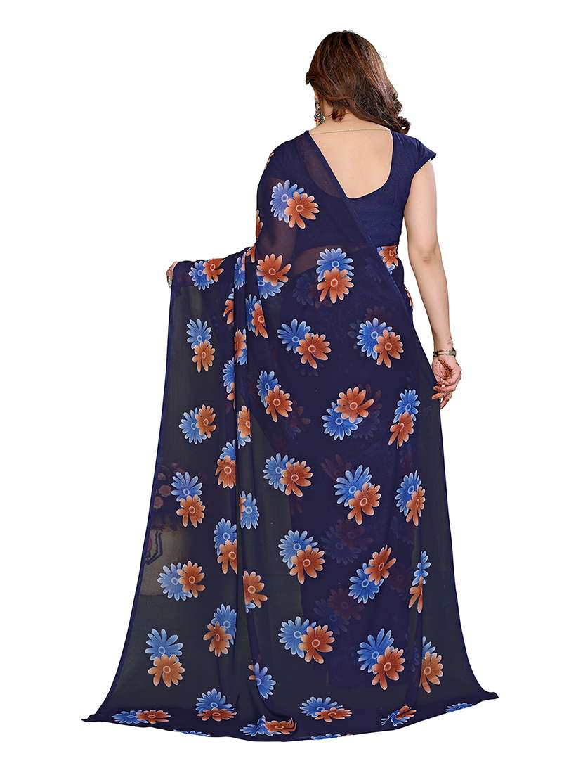 women pack of 2 printed combo saree with blouse - 22475681 -  Standard Image - 2