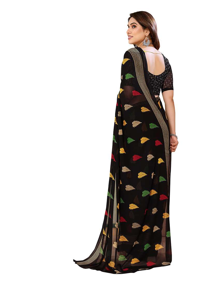 women pack of 2 printed combo saree with blouse - 22475821 -  Standard Image - 2