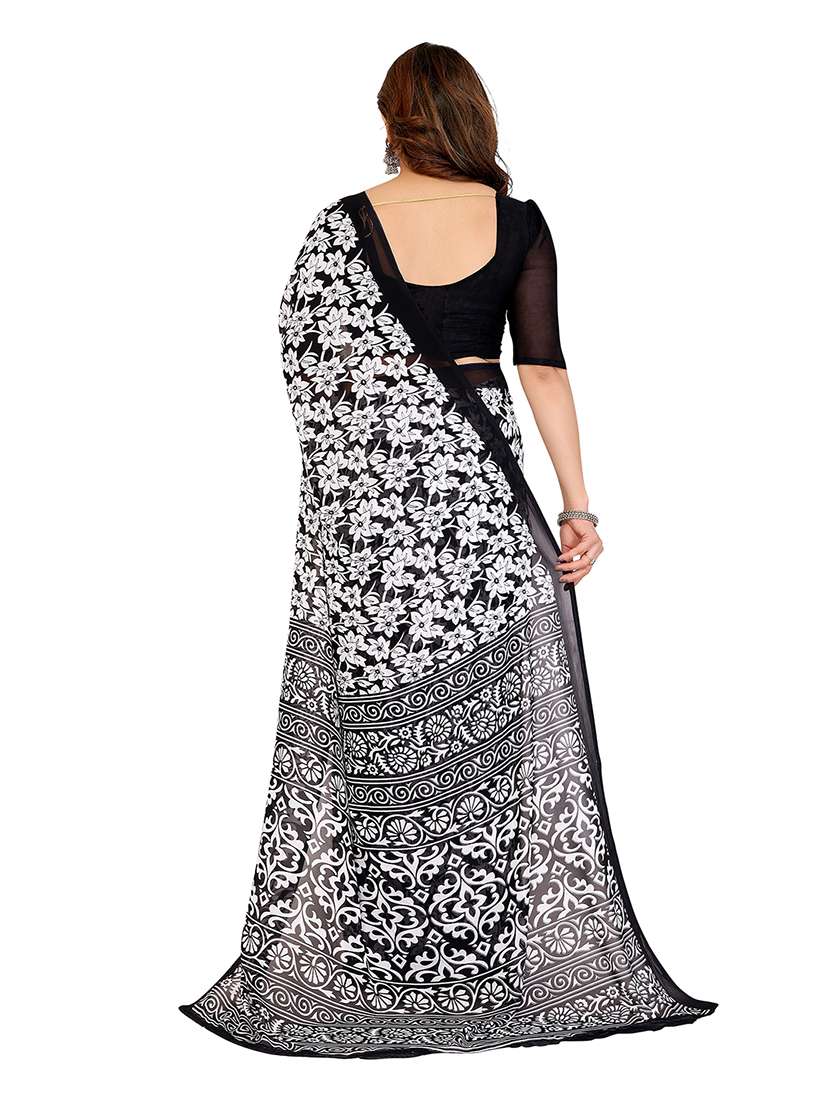 women pack of 2 printed combo saree with blouse - 22476200 -  Standard Image - 2
