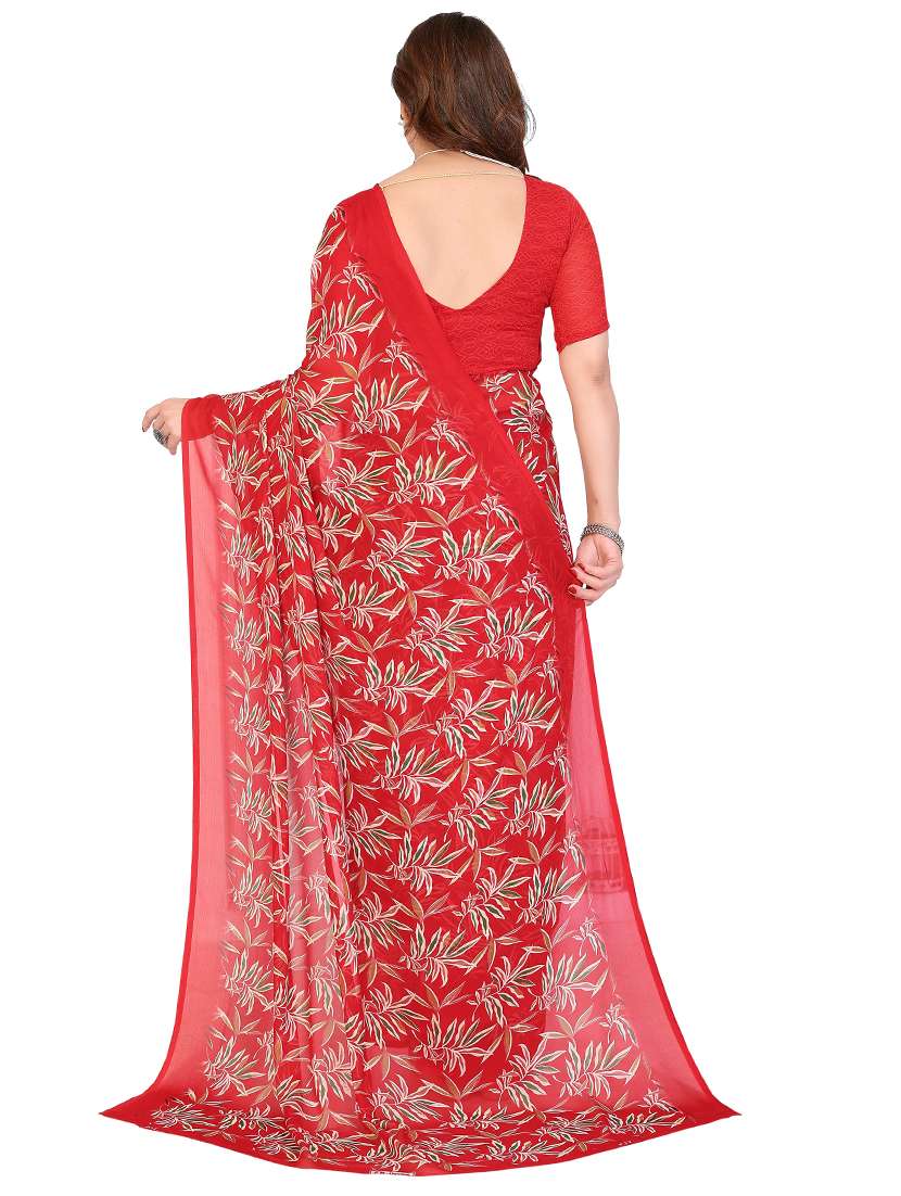Women Pack Of 2 Printed Combo Saree With Blouse - 22476344 -  Standard Image - 2