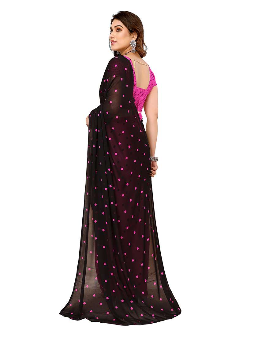 Women Pack Of 2 Printed Combo Saree With Blouse - 22476817 -  Standard Image - 2