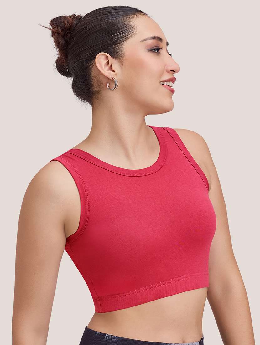 women solid full coverage sports bra - 22477156 -  Standard Image - 2