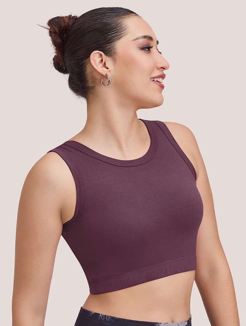 women solid full coverage sports bra - 22477157 -  Standard Image - 2