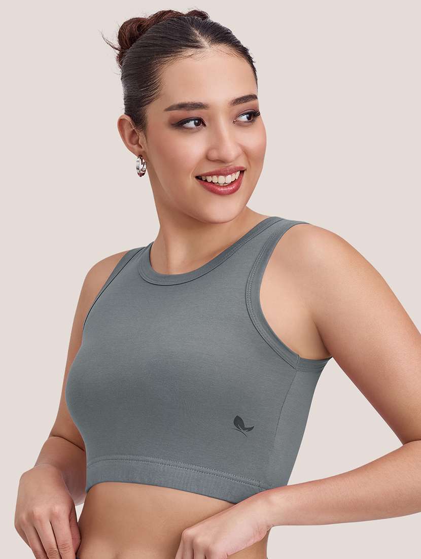 women solid full coverage sports bra - 22477158 -  Standard Image - 2