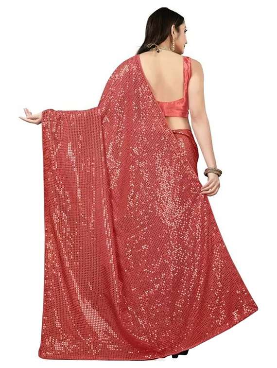 women solid with work embellished saree with blouse - 22477745 -  Standard Image - 2
