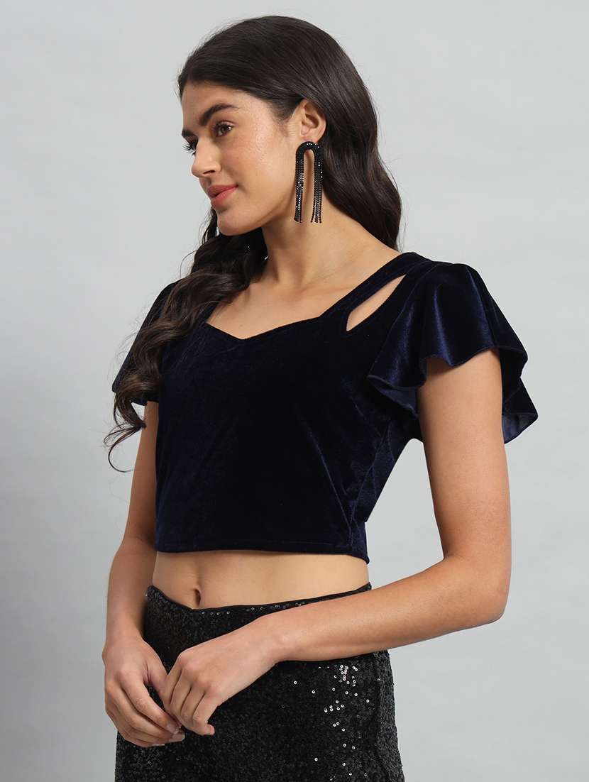 women solid sweetheart stiiched blouse - 22477963 -  Standard Image - 2