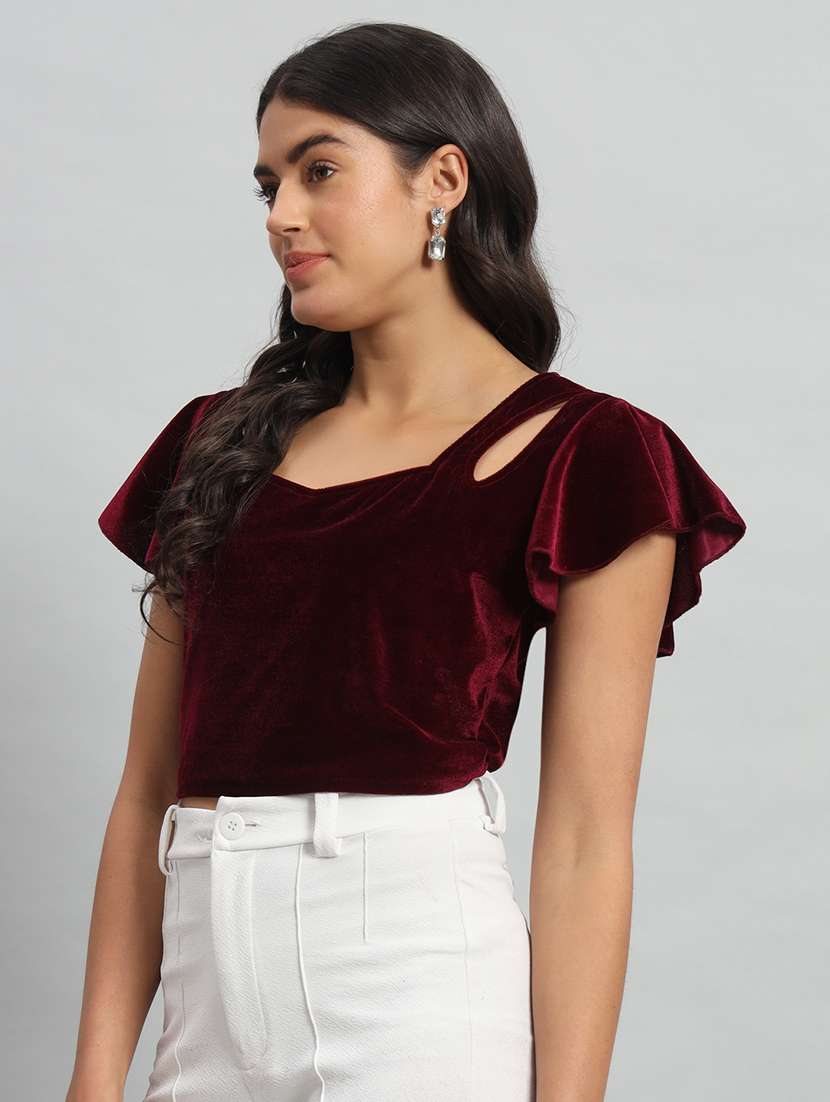 women solid sweetheart stiiched blouse - 22477966 -  Standard Image - 2