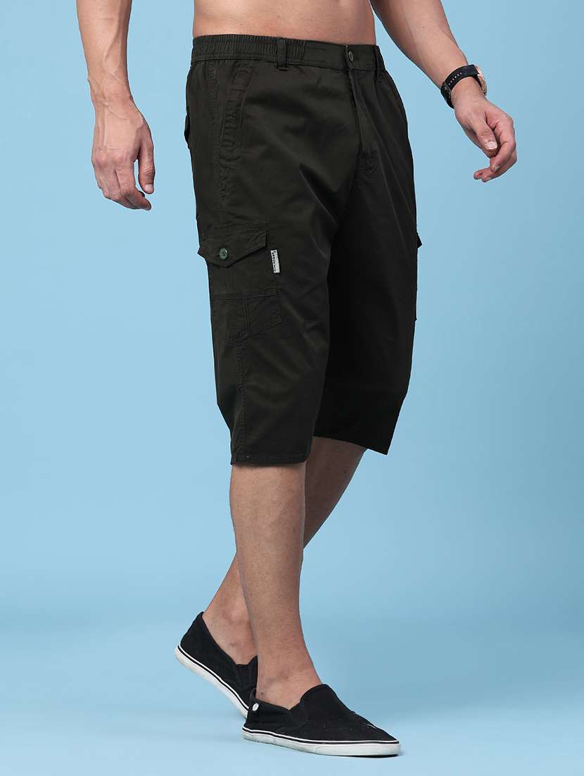 men solid mid rise cargo shorts - 22479675 -  Standard Image - 2