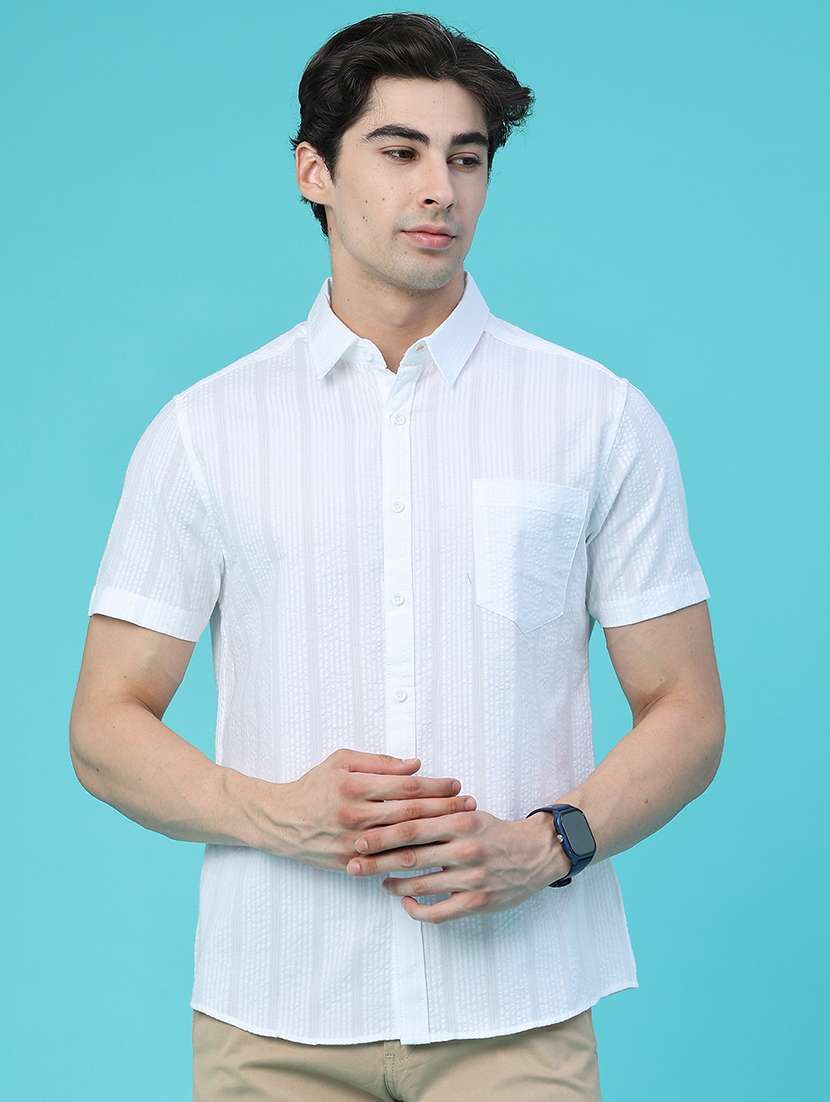 men self design short sleeve regular fit casual shirt - 22480388 -  Standard Image - 2
