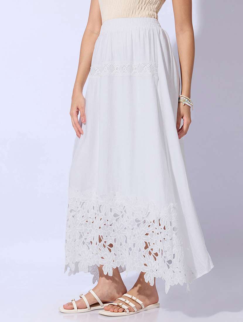 women solid mid rise a-line maxi skirt - 22480675 -  Standard Image - 2