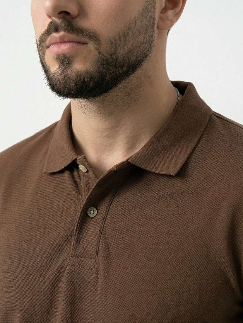 men solid short sleeve regular fit polo t-shirt - 22480691 -  Standard Image - 2