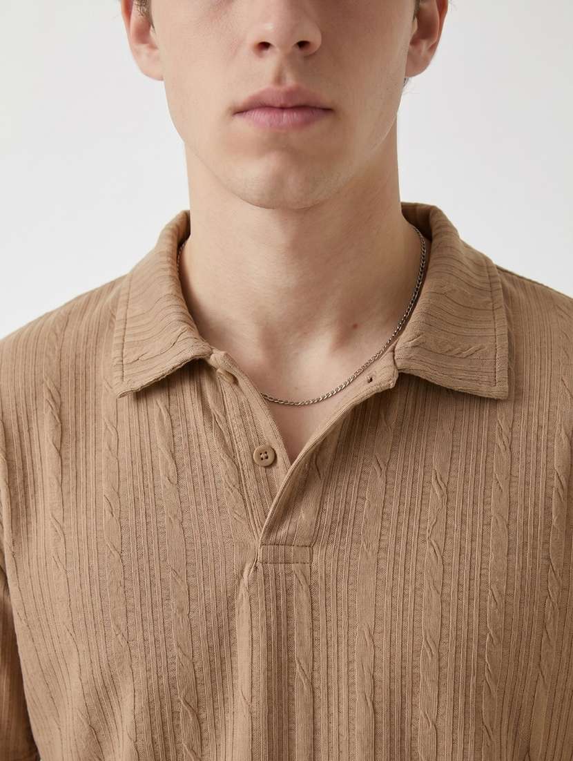 men self design short sleeve regular fit polo t-shirt - 22480704 -  Standard Image - 2