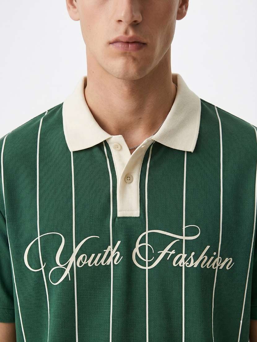 men printed short sleeve regular fit polo t-shirt - 22480718 -  Standard Image - 2