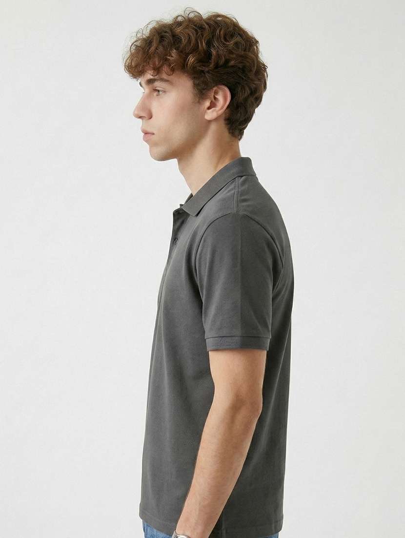 men solid short sleeve regular fit polo t-shirt - 22480793 -  Standard Image - 2