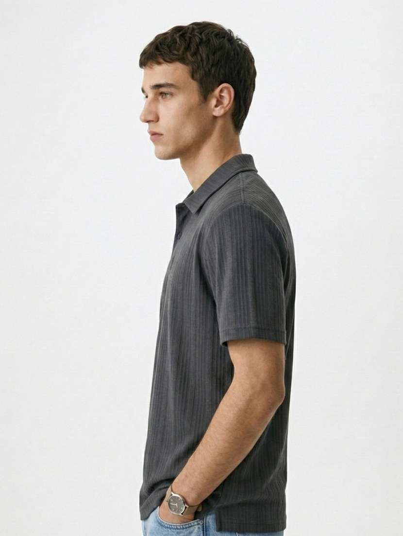 men self design short sleeve regular fit polo t-shirt - 22480808 -  Standard Image - 2