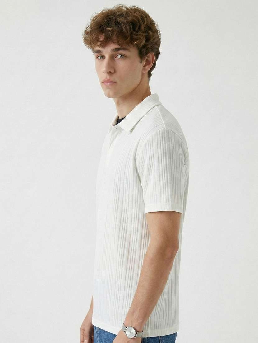 men self design short sleeve regular fit polo t-shirt - 22480809 -  Standard Image - 2