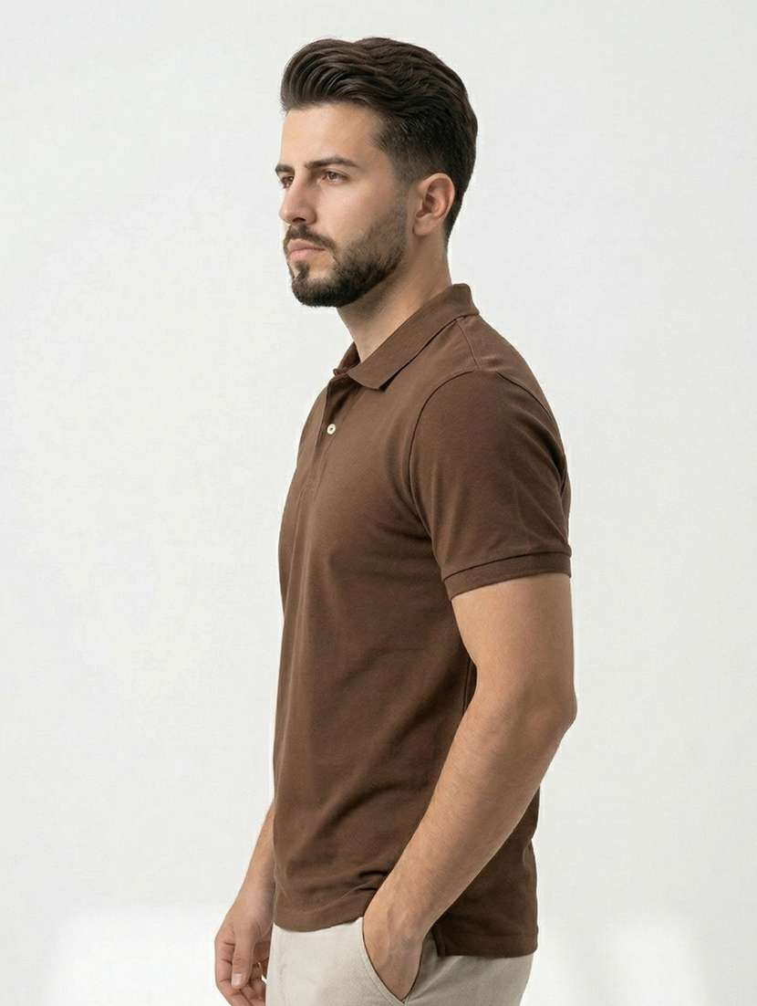 men solid short sleeve regular fit polo t-shirt - 22480841 -  Standard Image - 2